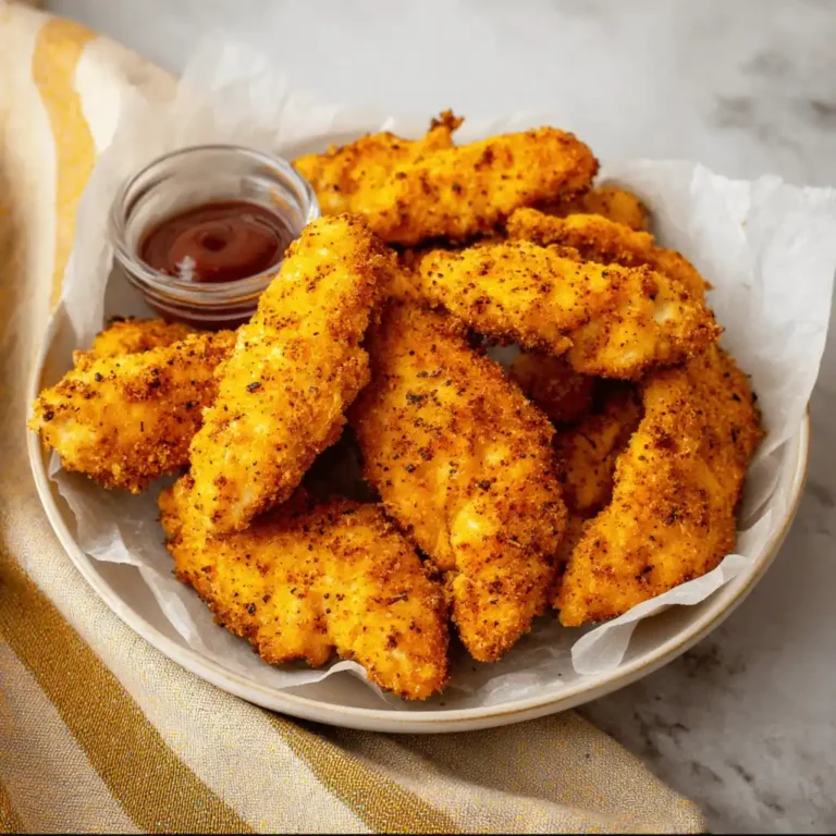Air fryer chicken tenders frozen cooked to golden perfection
