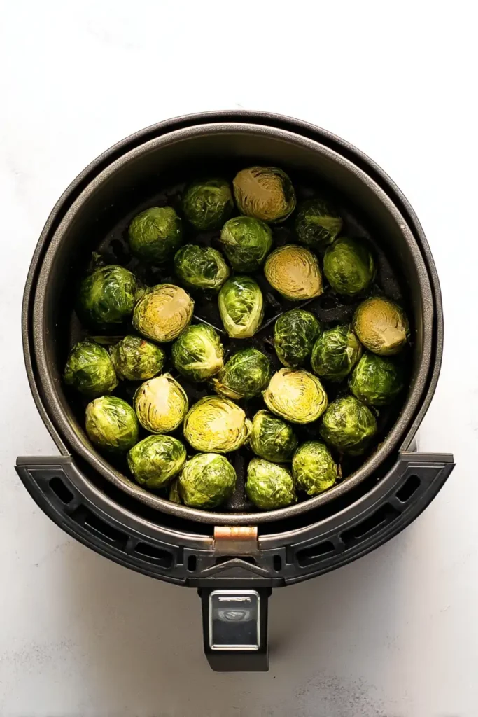The Easiest Air Fryer Frozen Brussels Sprouts 2 Ingredients for frozen brussels sprouts air fryer recipe