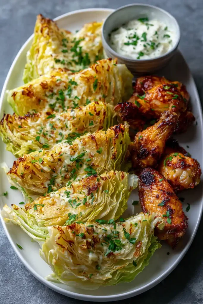 Air Fryer Cabbage 4 air fryer cabbage chicken wings