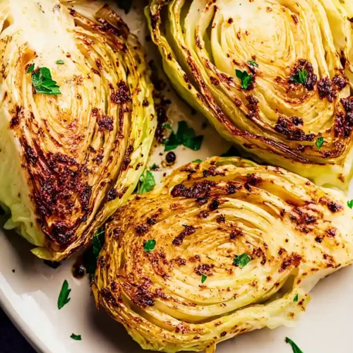 Air Fryer Cabbage 5 Air fryer cabbage recipe with crispy golden edges
