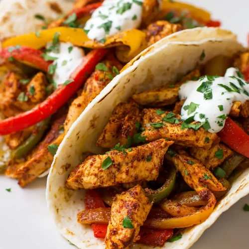 Air Fryer Chicken Fajitas 5 ir fryer chicken fajitas with golden chicken and bell peppers