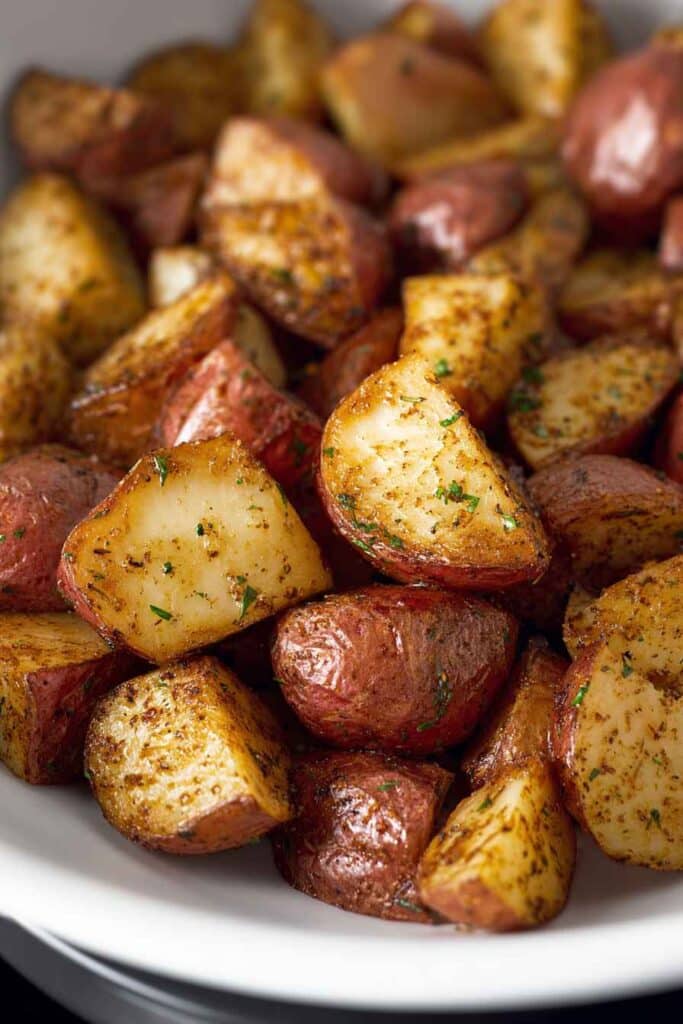 red potatoes dinner serving
